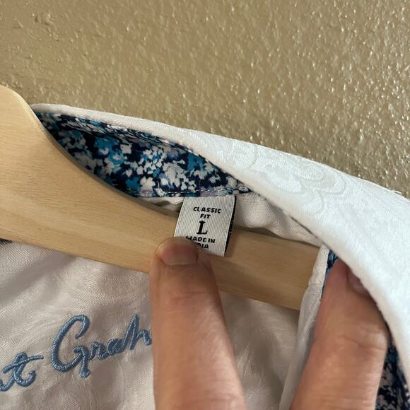 NEW Robert Graham Bell Gardens printed classic-fit button down - Picture 5 of 9